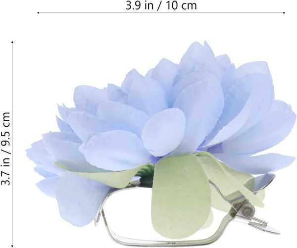 2pcs Curtain Clip Buckles - Plastic Curtain Flower Magnetic Flower Buckles