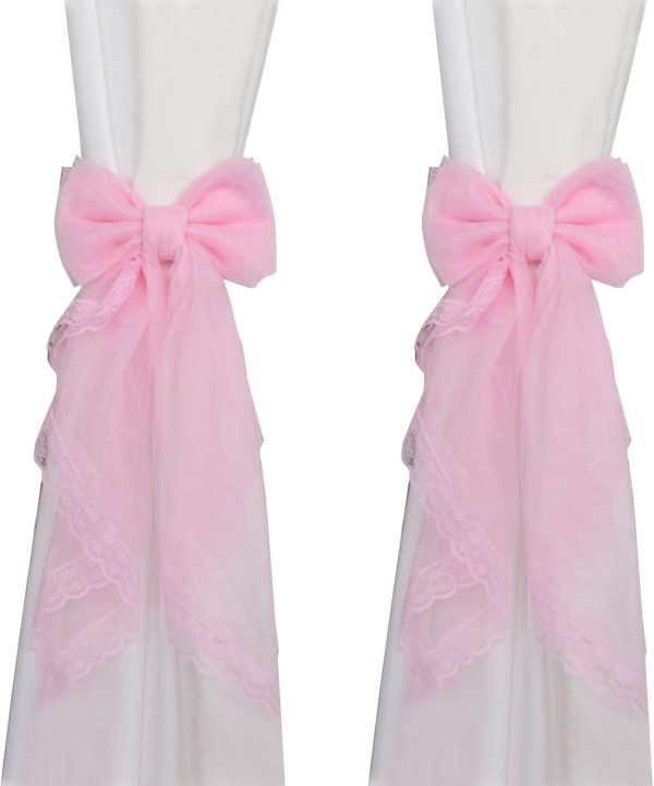 2 PCS Bowknot Curtain Tiebacks Curtain Tiebacks Outdoor Curtain Tiebacks for Bedrooms, Offices, Dining Rooms 16.93"×7.09"