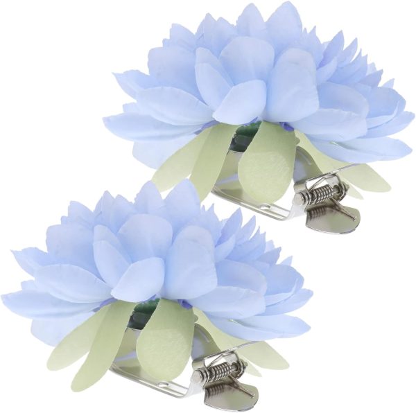 2pcs Curtain Clip Buckles - Plastic Curtain Flower Magnetic Flower Buckles
