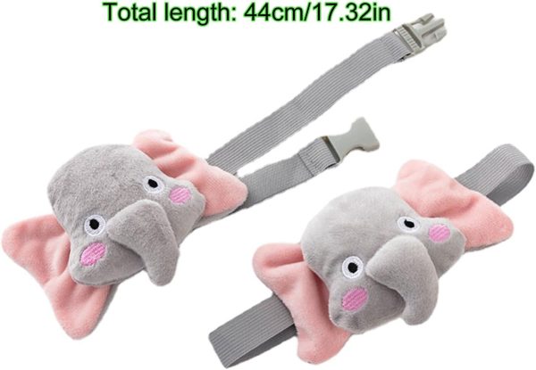 2pcs Curtain Ties Flower Curtain Buckles, Children's Room Curtain Ties, Curtain Accessories,Cute Flower Curtain Ties Decorative Rope for Bedroom Window Treatment (Elephant)